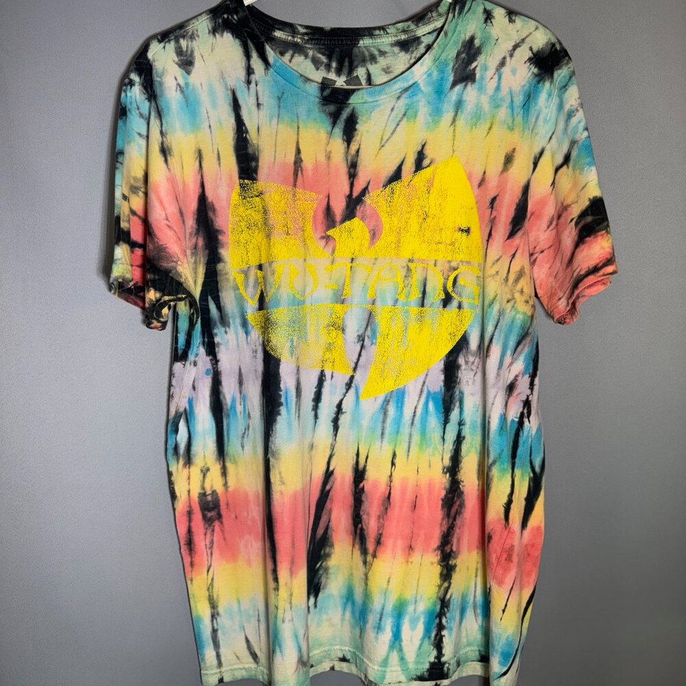 Tie Dye Wu-Tang Clan T-Shirt, Mens Size Medium